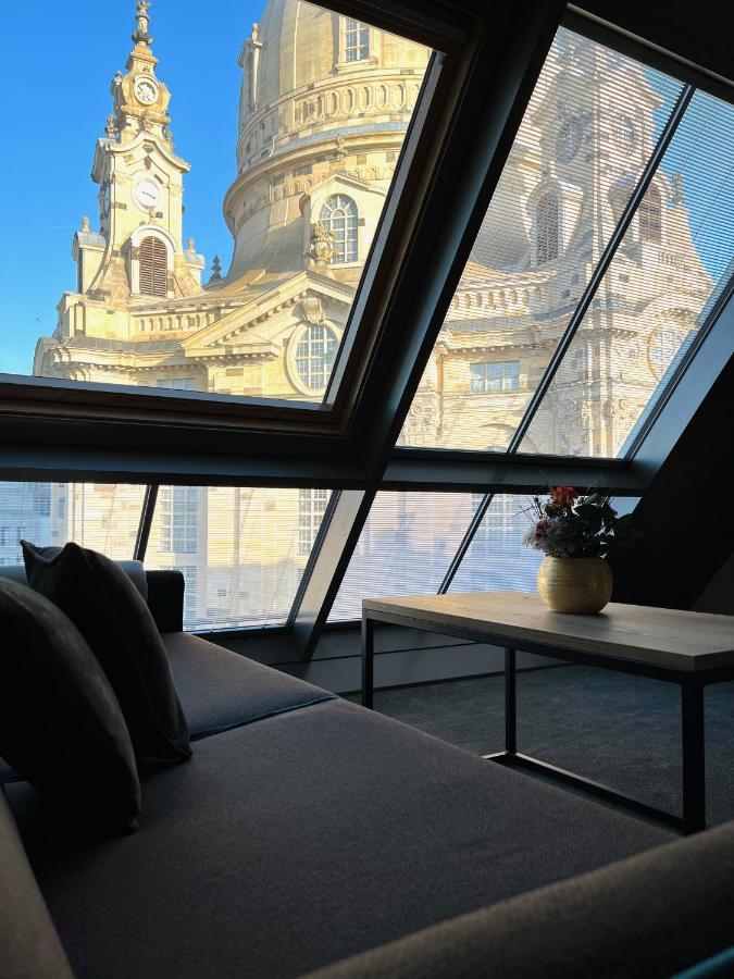Familienapartment Mit Panoramablick Zur Frauenkirche Dresden Dış mekan fotoğraf
